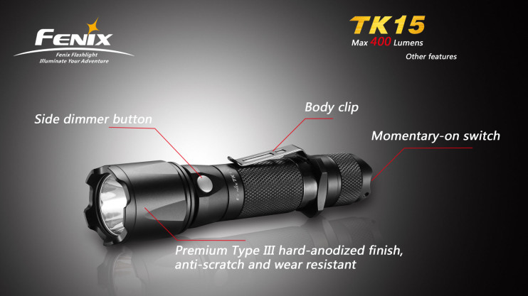Тактичний ліхтар Fenix TK15 LED 