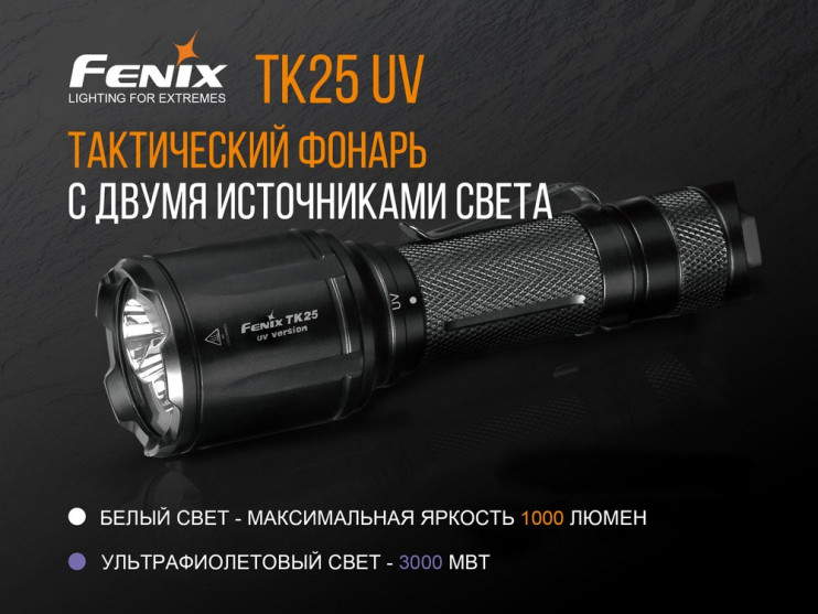 Ліхтар Fenix TK25 UV 