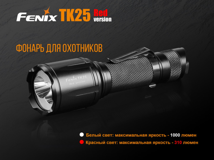Тактичний ліхтар Fenix TK25 Red 