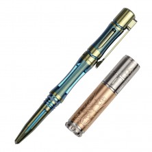 Набор Fenix: тактическая ручка T5Ti (синяя) и фонарь F15